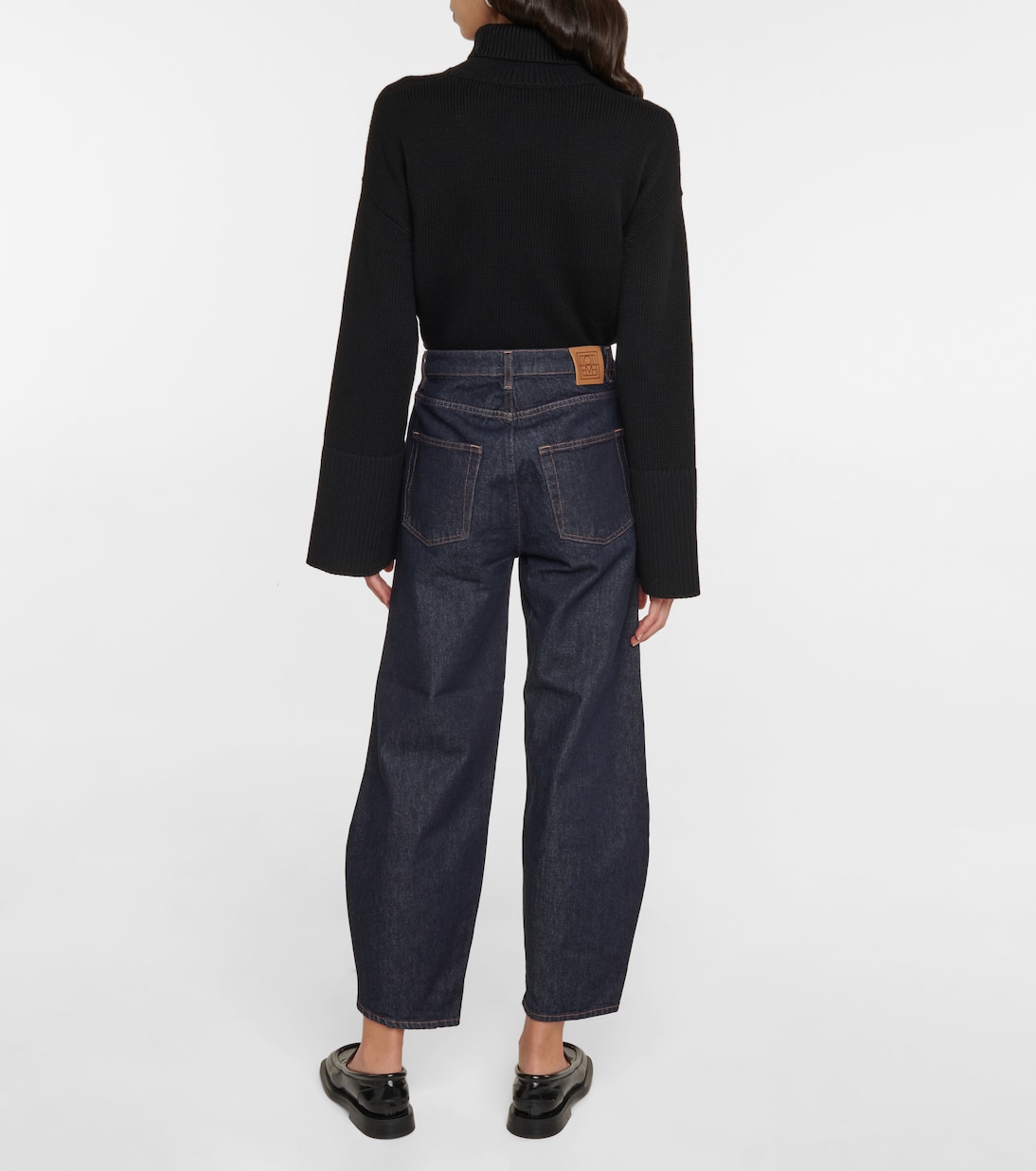 Jeans anchos de tiro alto | Toteme