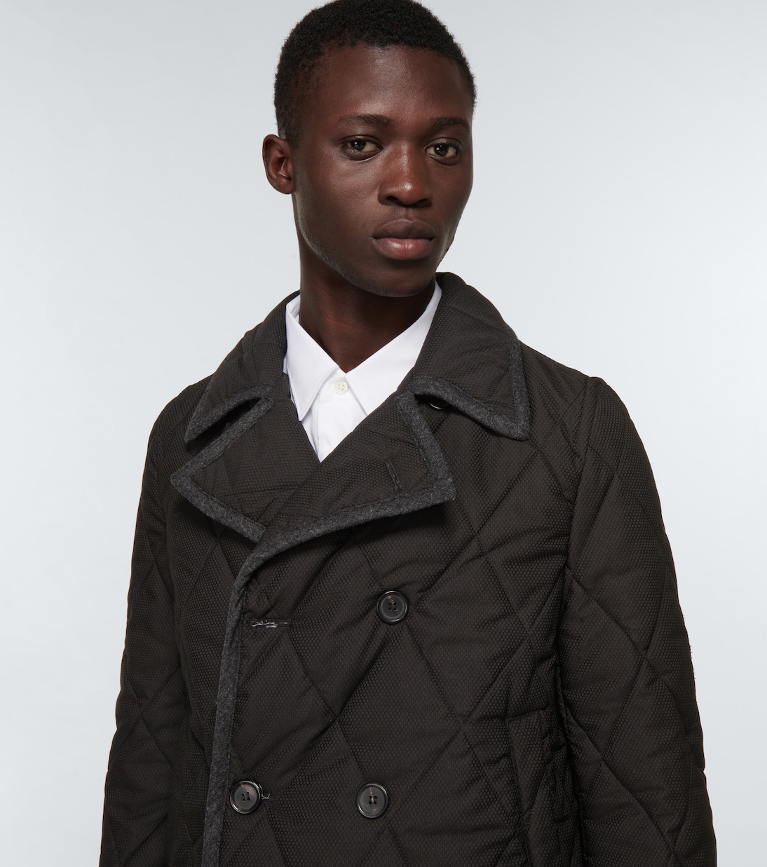 Chaqueta acolchada con cierre cruzado | Comme des Garçons Shirt