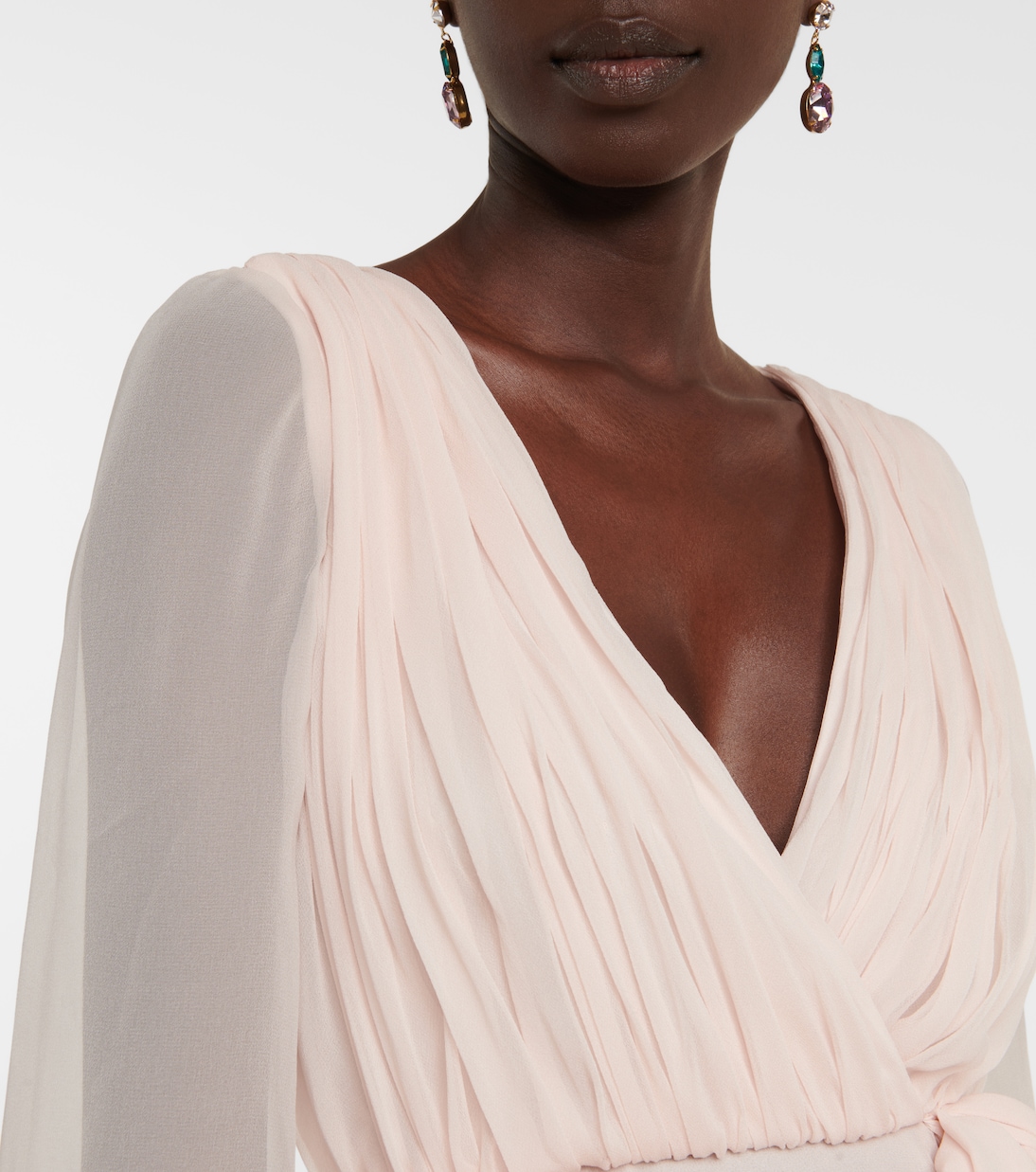 Bow-detail ruched minidress | Giambattista Valli