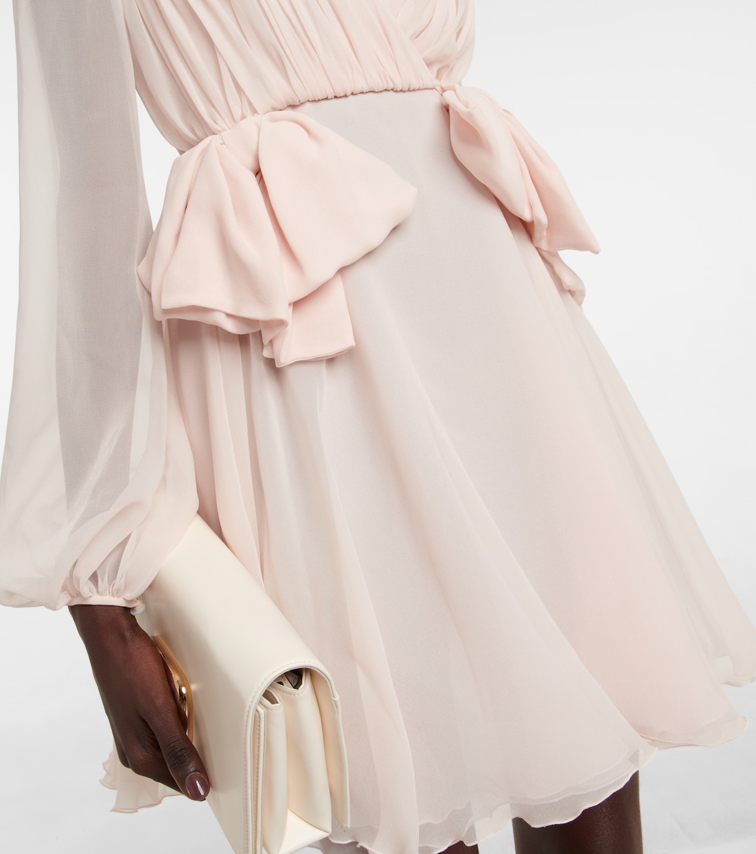Bow-detail ruched minidress | Giambattista Valli