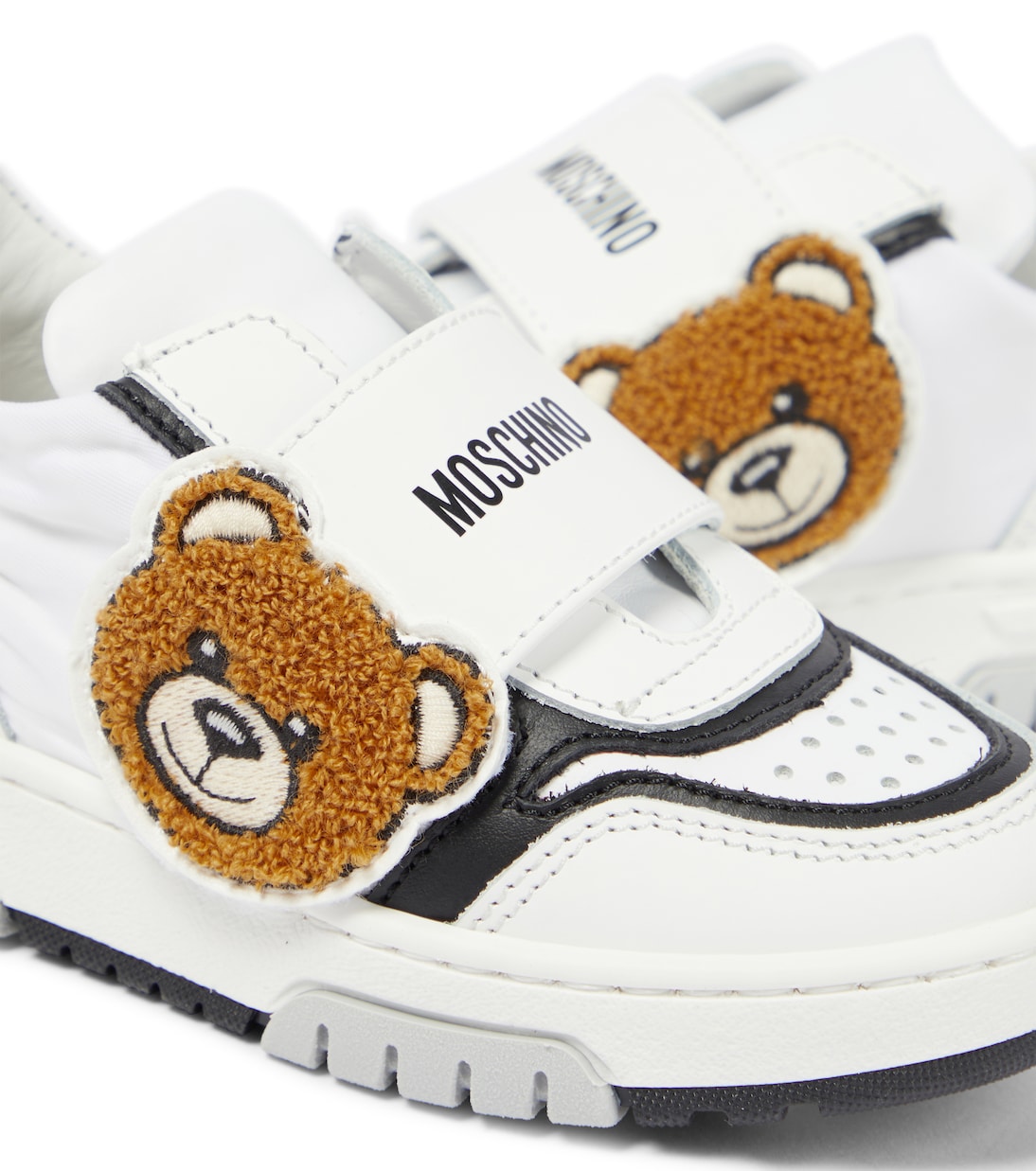 Sneakers in pelle con logo | Moschino Kids