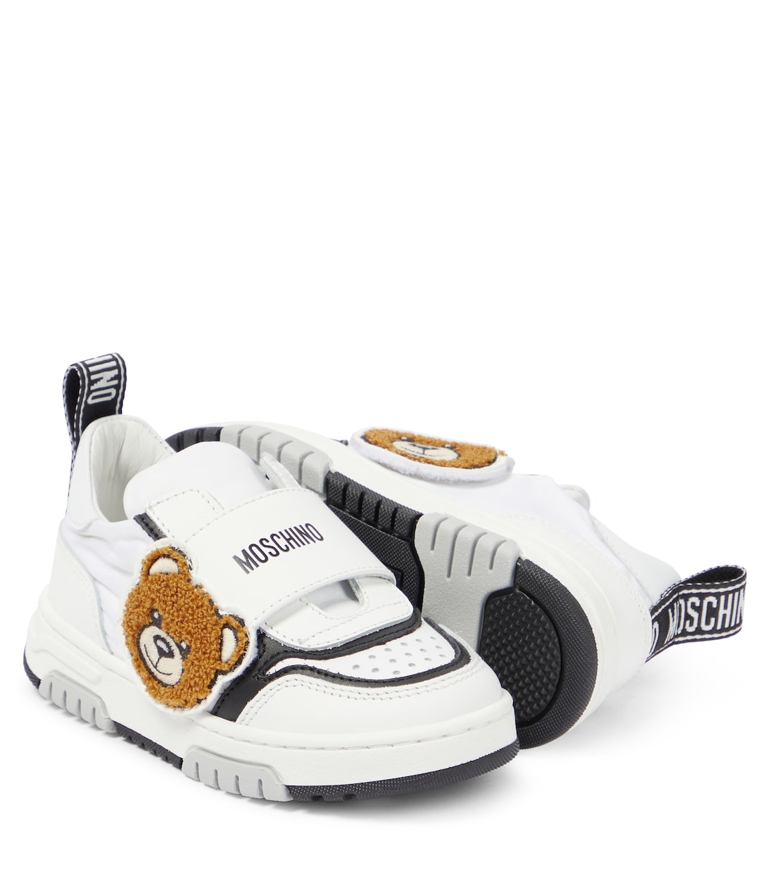 Sneakers in pelle con logo | Moschino Kids