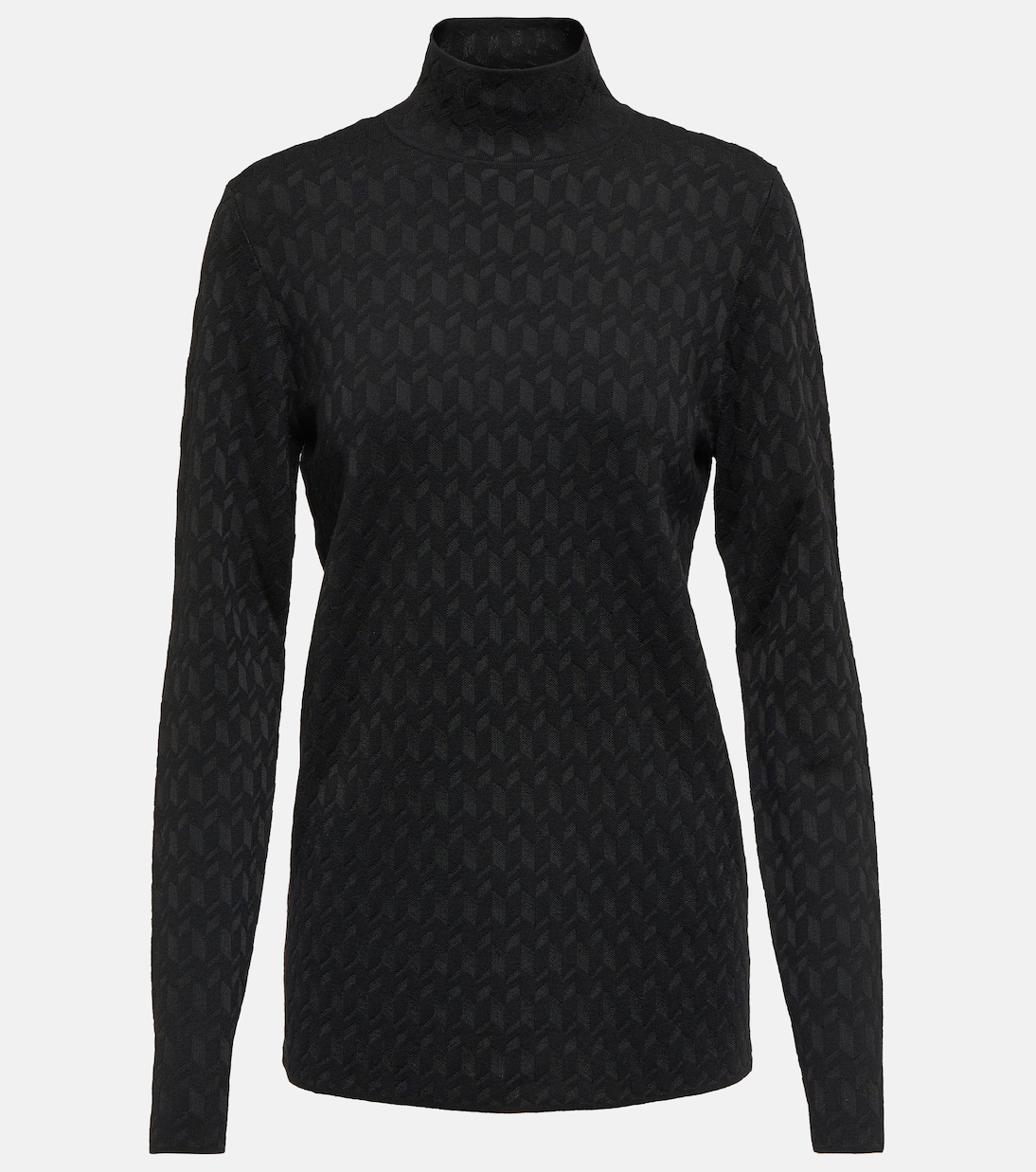 Sleek Graphics jacquard turtleneck top | Dorothee Schumacher