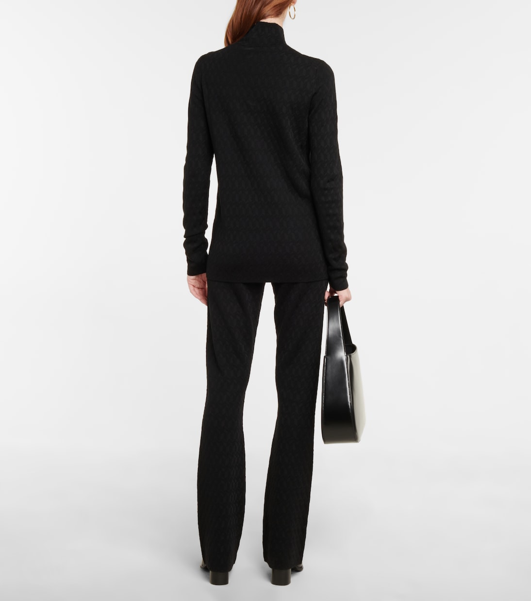 Sleek Graphics jacquard turtleneck top | Dorothee Schumacher