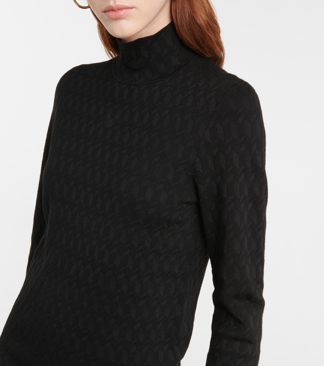 Sleek Graphics jacquard turtleneck top | Dorothee Schumacher