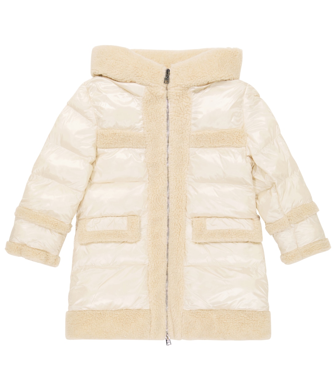 Wattierter Mantel mit Faux Shearling | Woolrich Kids