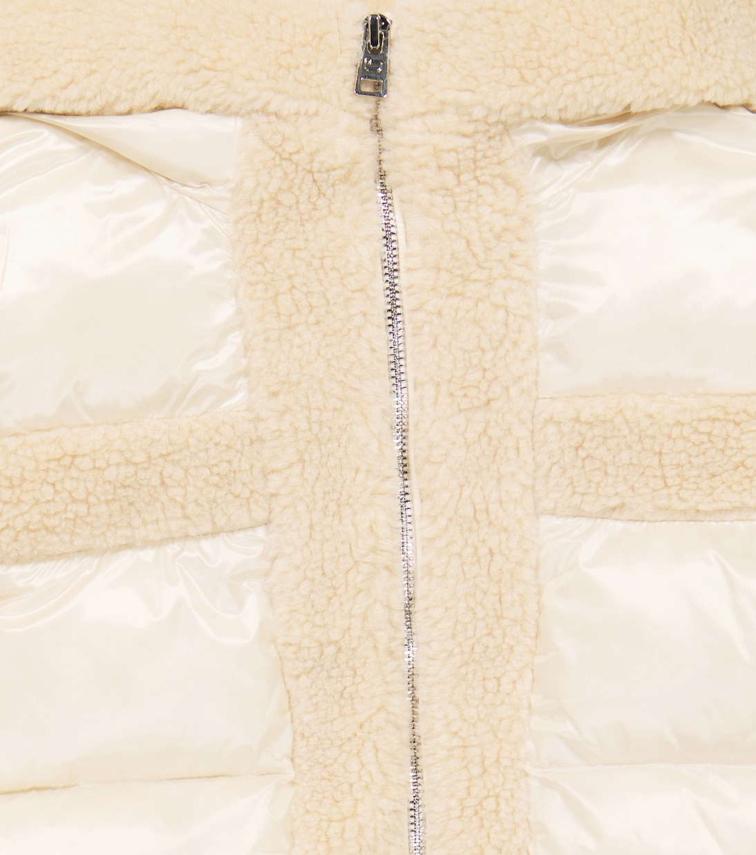 Wattierter Mantel mit Faux Shearling | Woolrich Kids