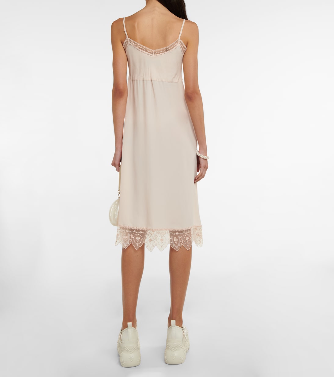 Lace-trimmed midi dress | Simone Rocha