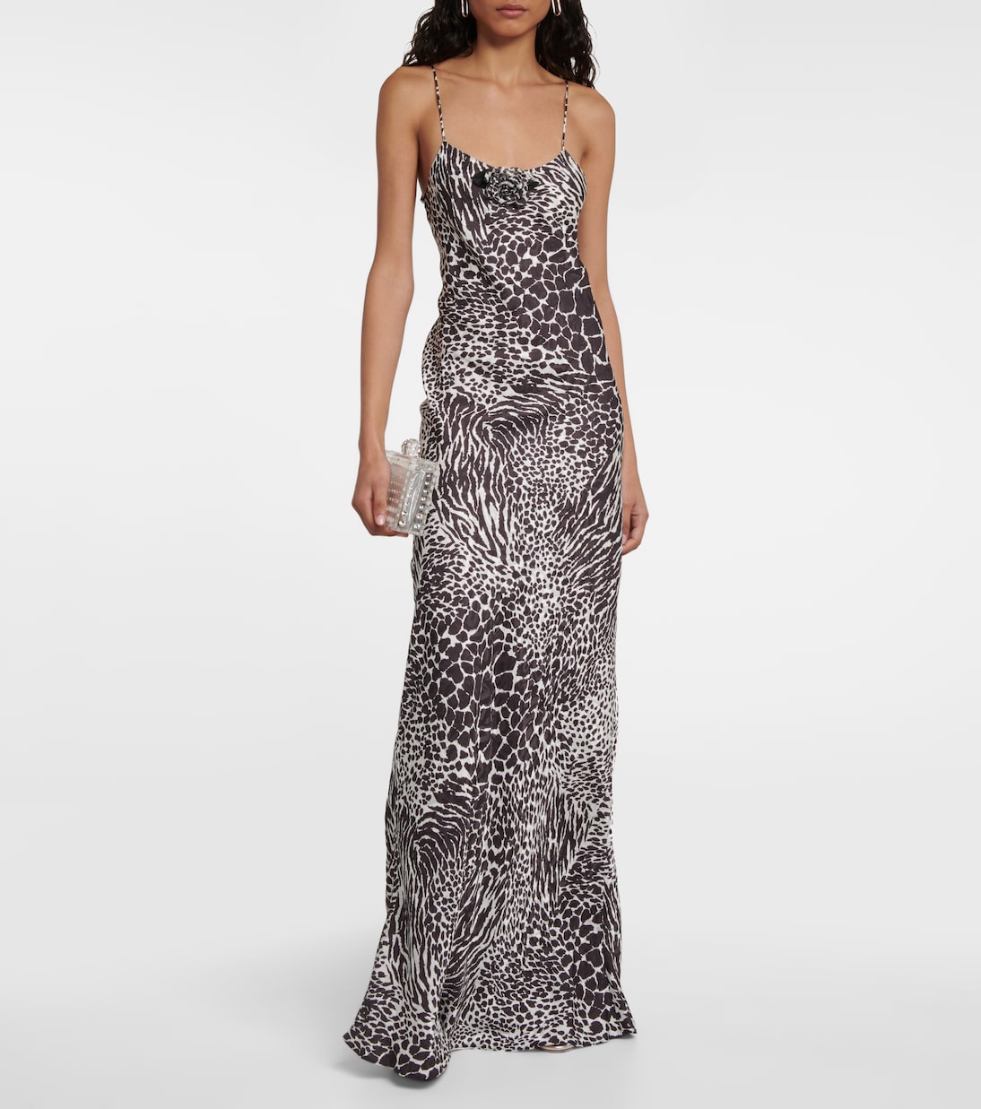 Zebra-print silk jacquard gown | Rodarte