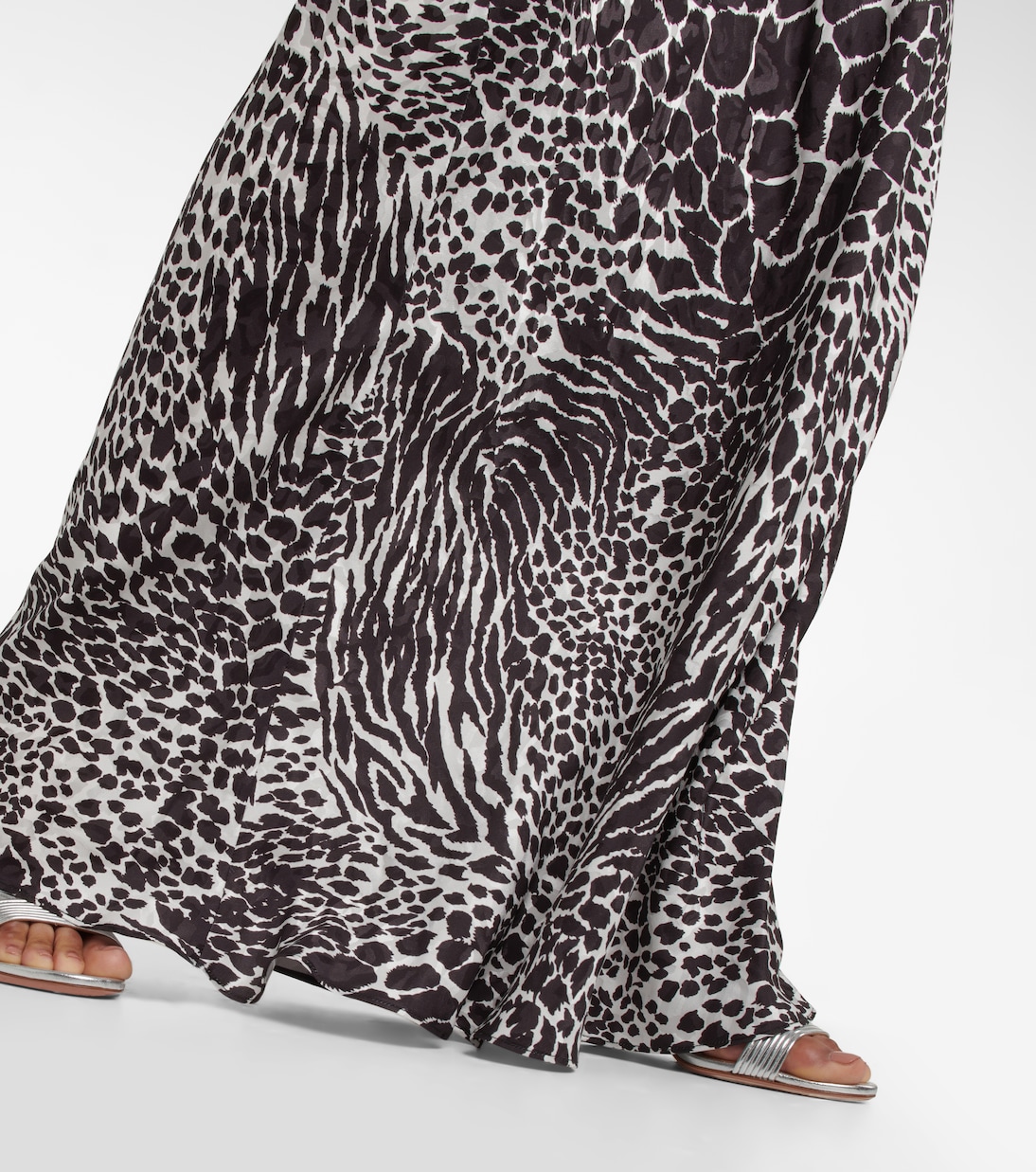 Zebra-print silk jacquard gown | Rodarte