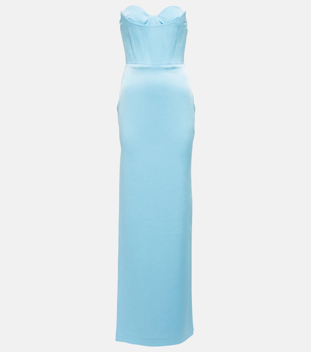 Robe longue Honore en satin | Alex Perry