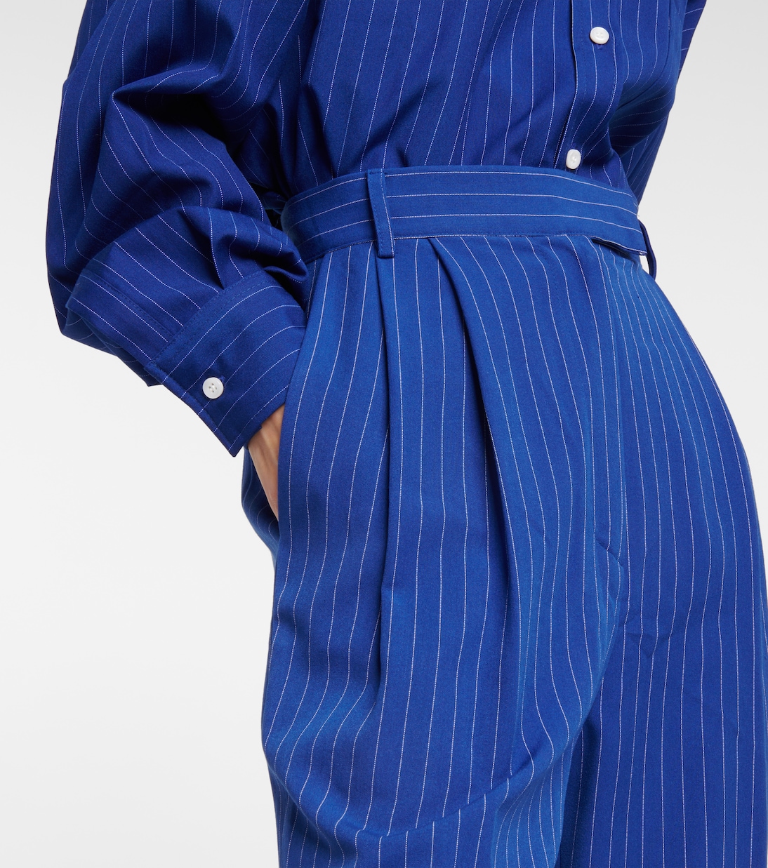 Pantaloni regular Bea a righe | The Frankie Shop