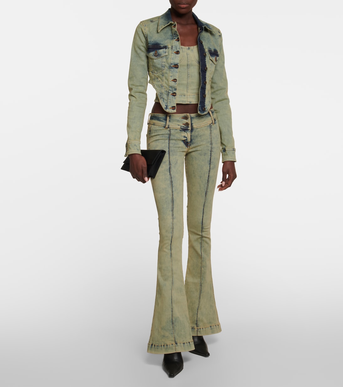 Veste raccourcie Claw en jean | KNWLS