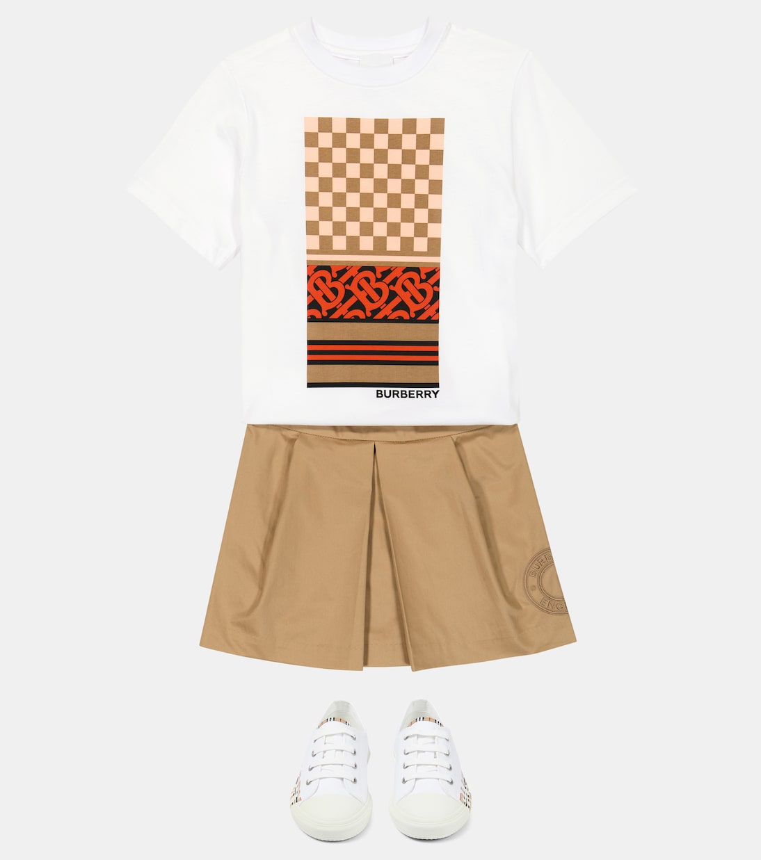 Jupe en coton | Burberry Kids