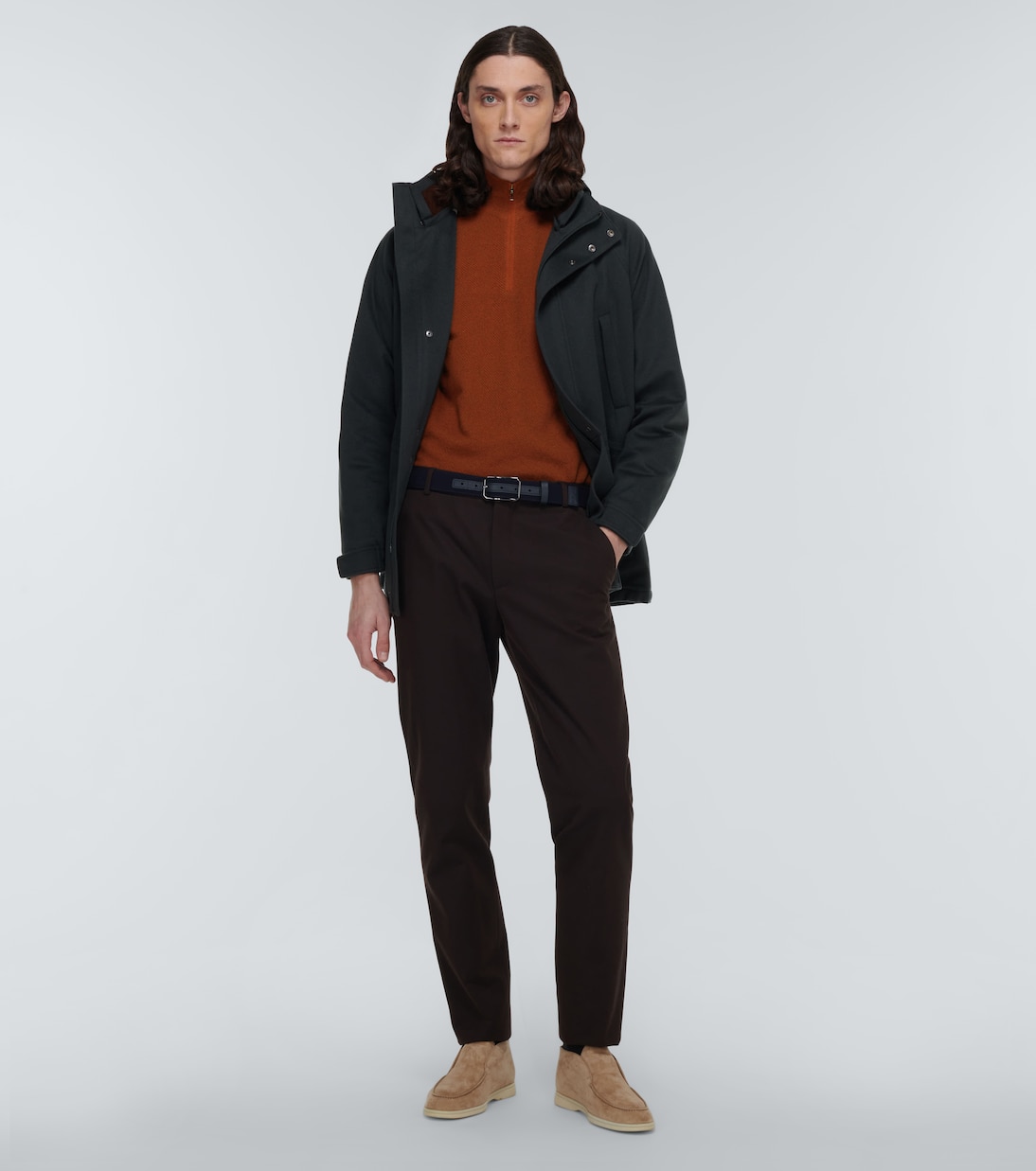 Roadster cashmere half-zip sweater | Loro Piana