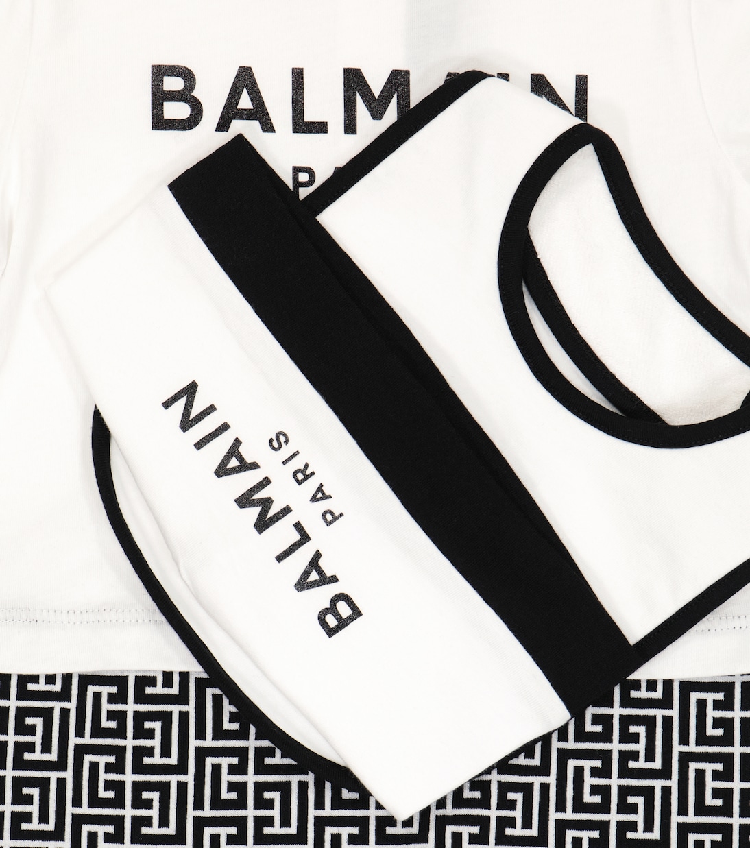Bebé - set de mono, babero y gorro | Balmain Kids