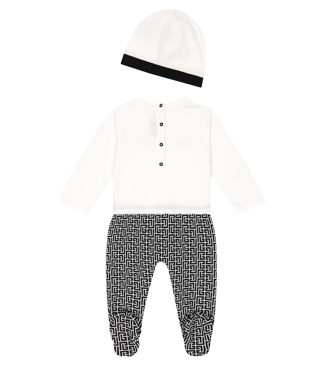 Bebé - set de mono, babero y gorro | Balmain Kids