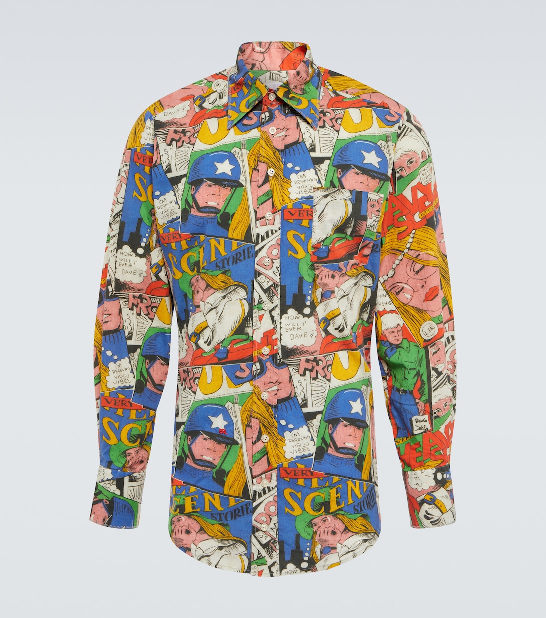 Camicia in cotone con stampa | ERL