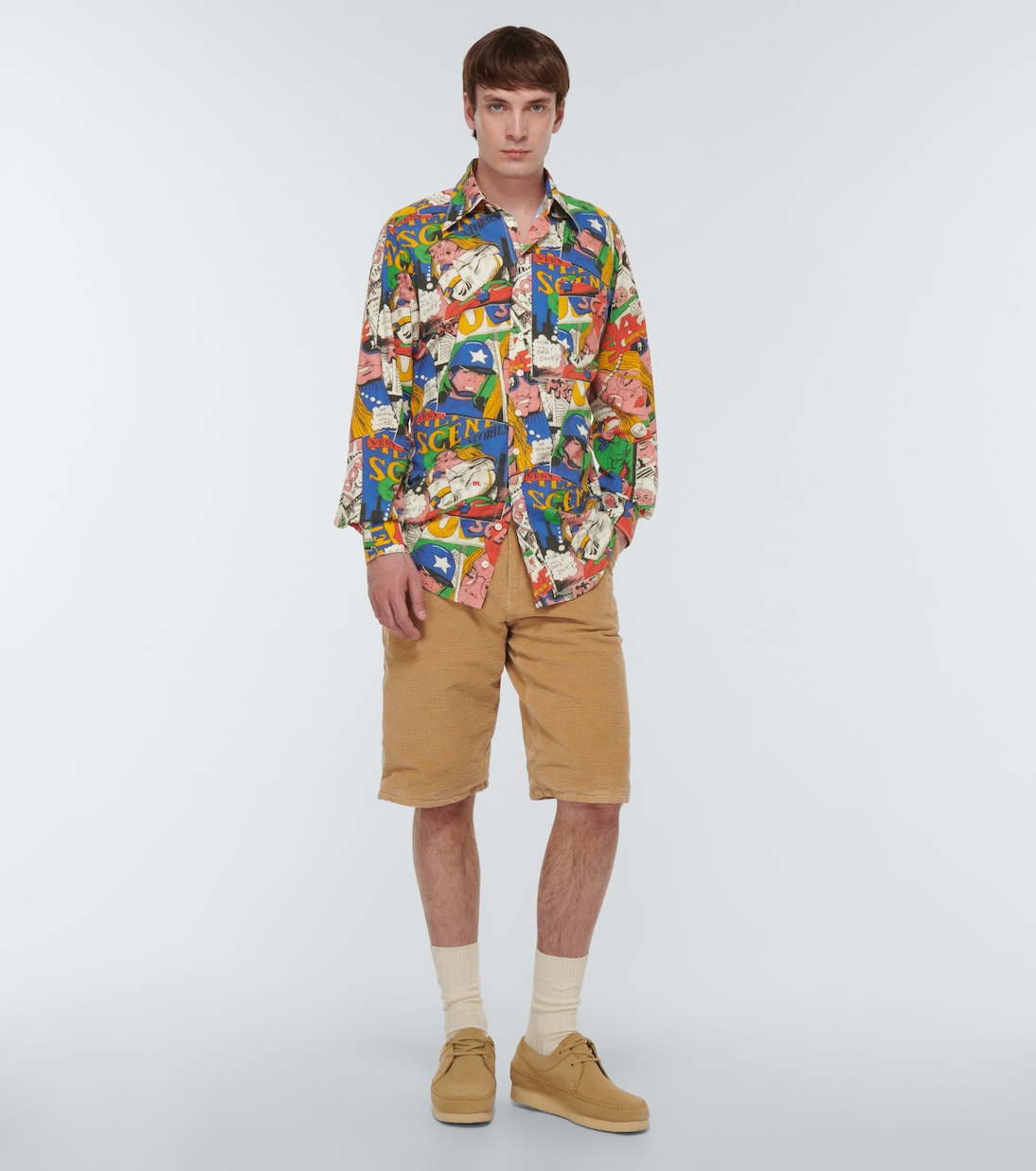 Camicia in cotone con stampa | ERL