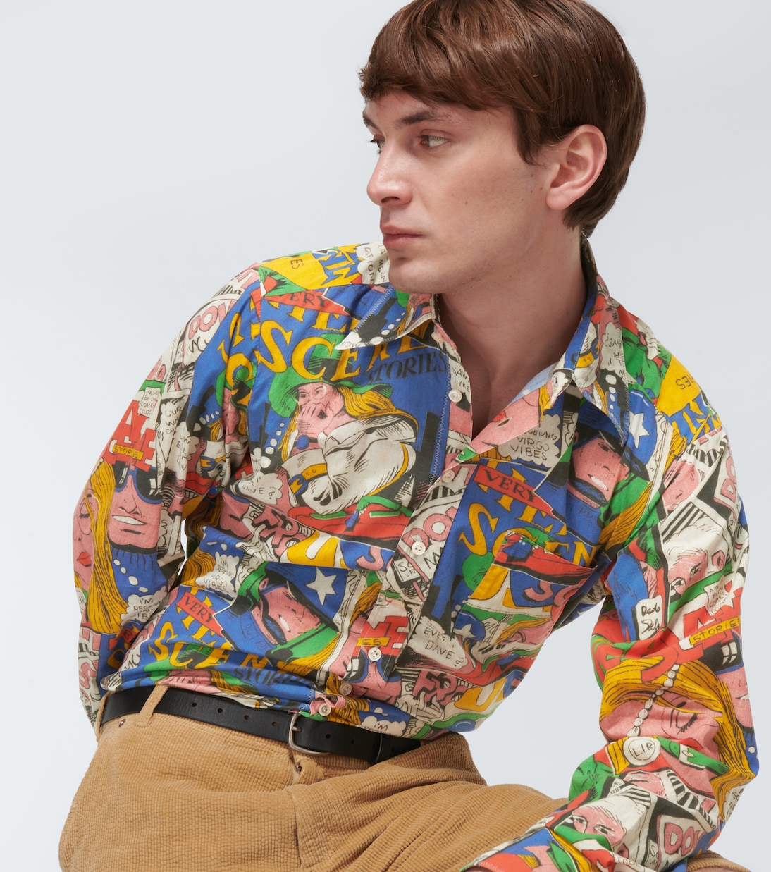 Camicia in cotone con stampa | ERL