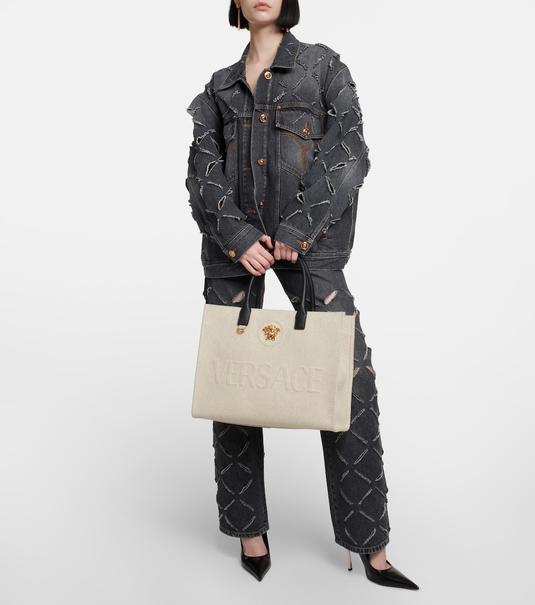La Medusa canvas tote bag | Versace