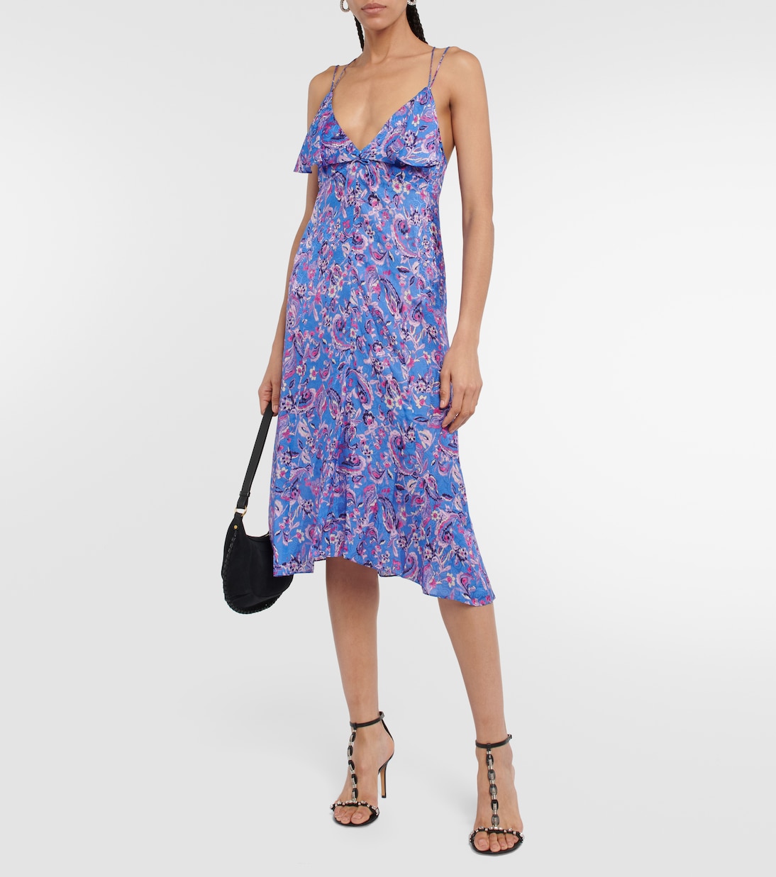 Paysa printed silk-blend midi dress | Isabel Marant