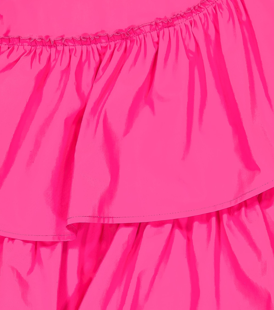 Gonna a balze in popeline di cotone | Monnalisa