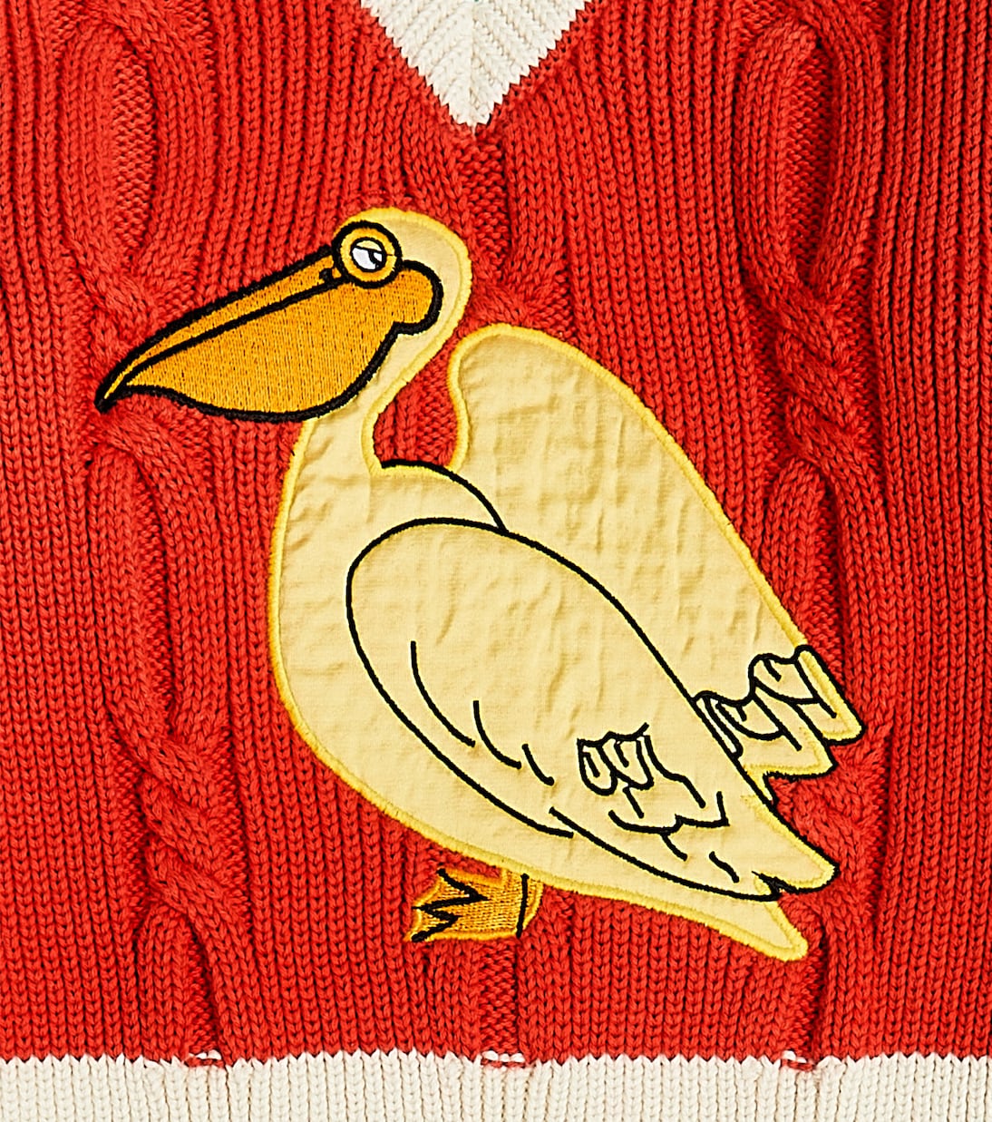 Jersey en punto de algodón bordado | Mini Rodini