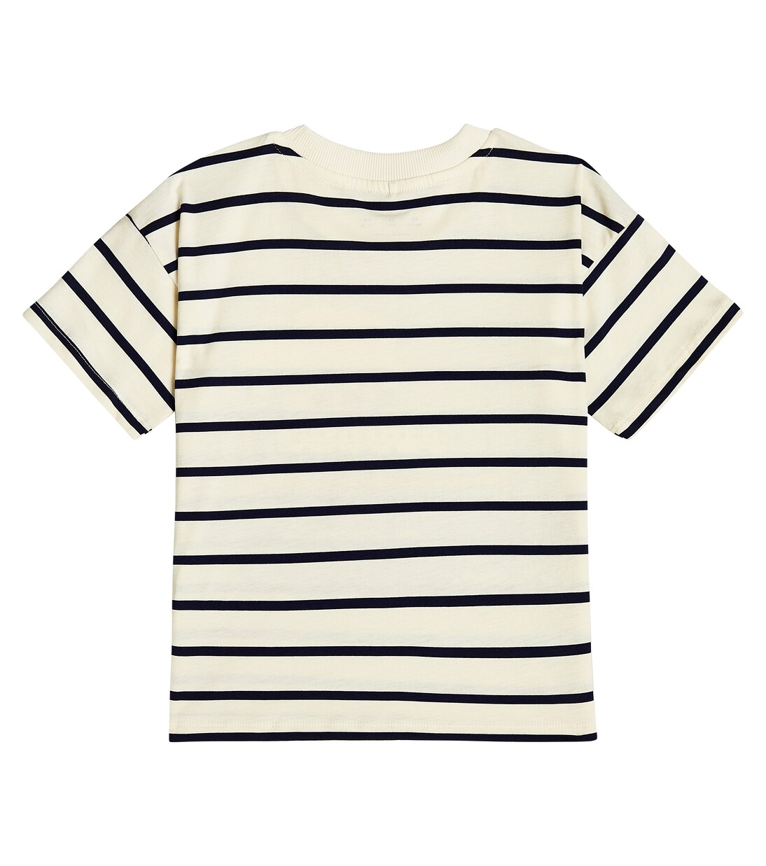 Camiseta de algodón a rayas estampada | Mini Rodini