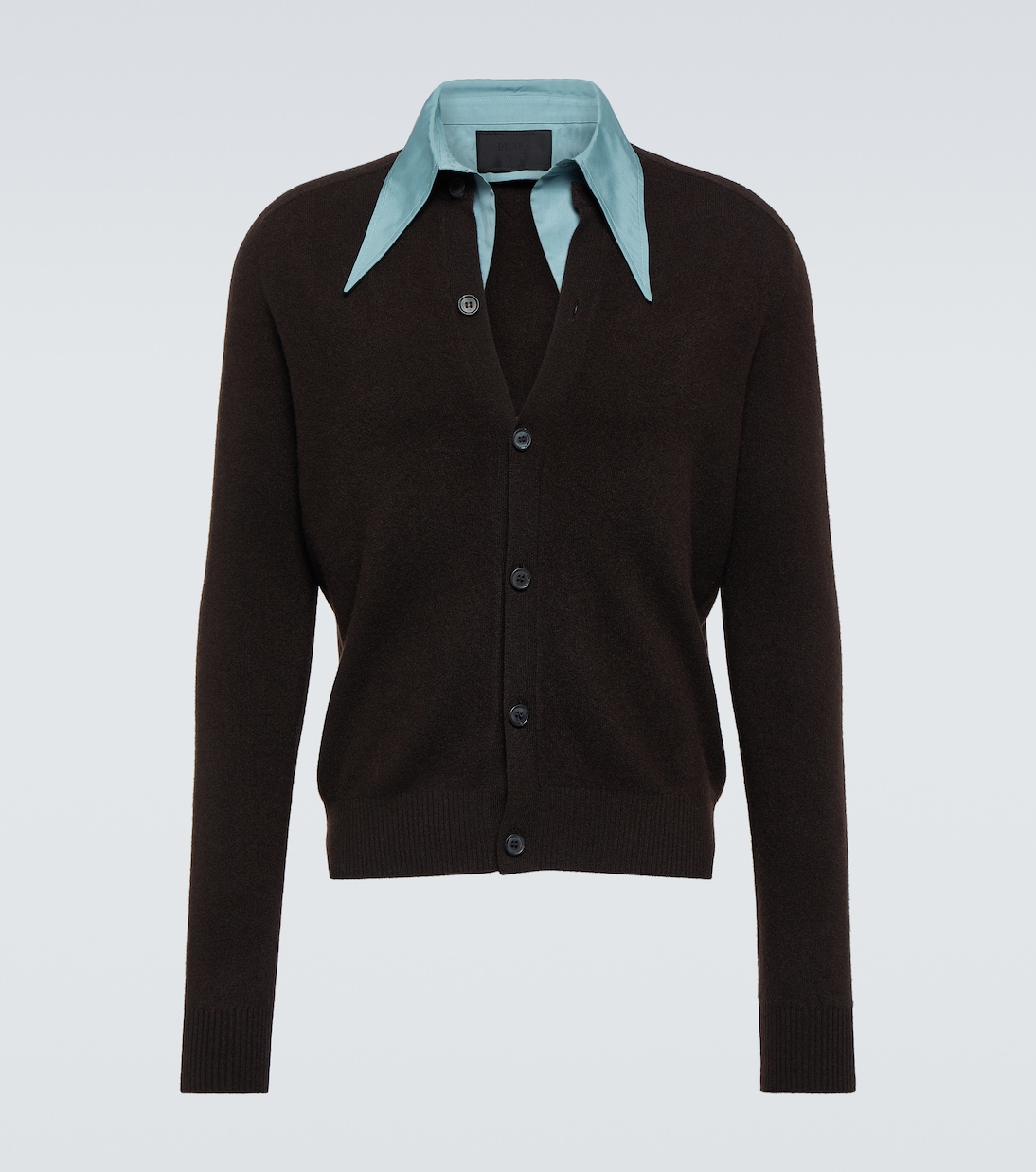 Cardigan in misto cashmere  | Prada