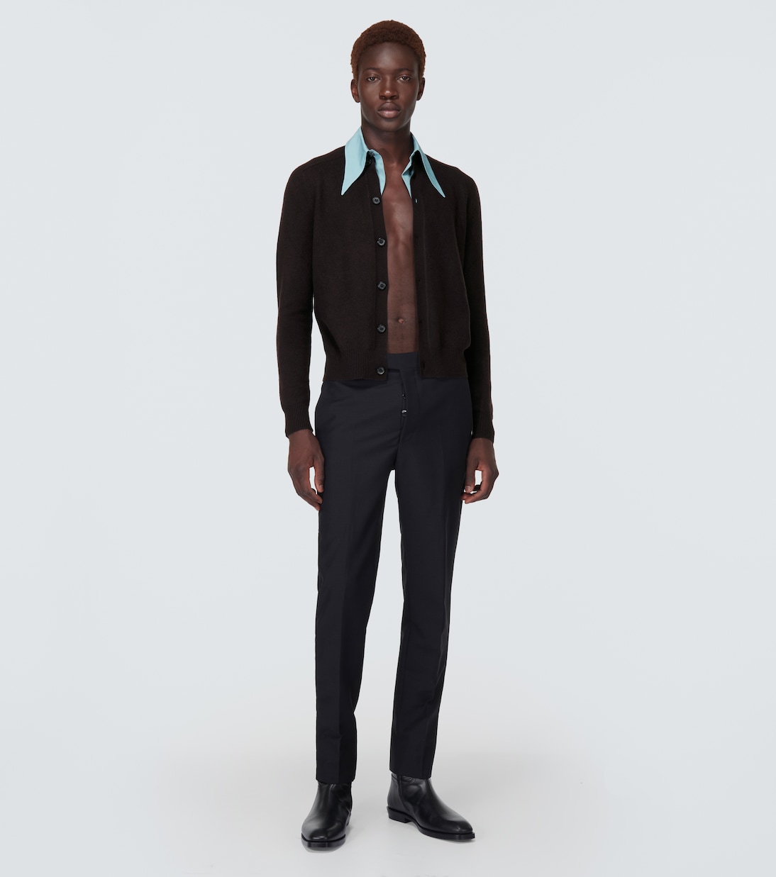 Cardigan in misto cashmere  | Prada