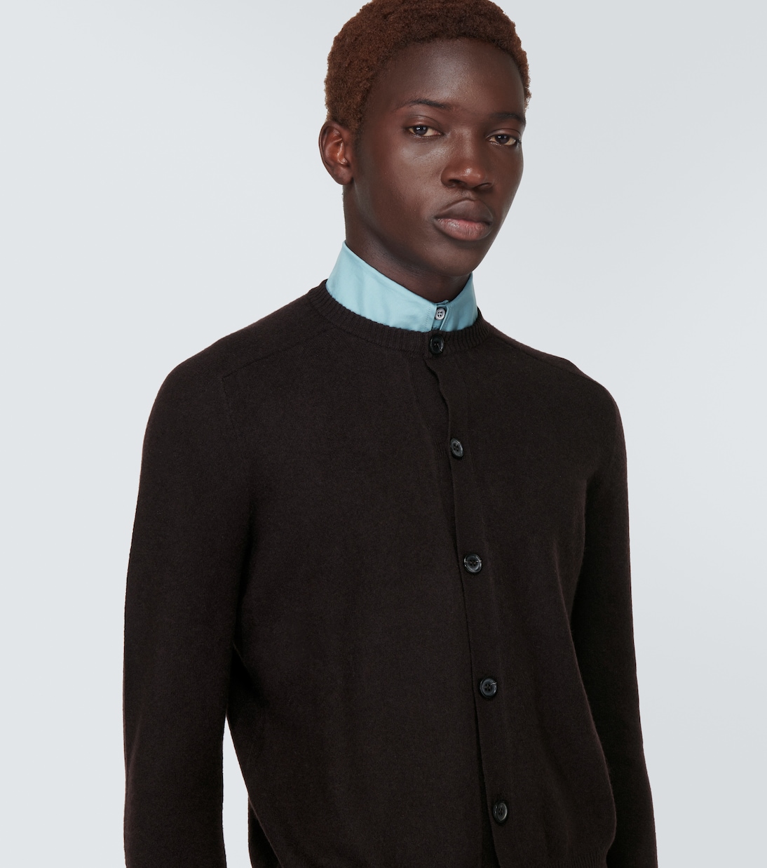 Cardigan in misto cashmere  | Prada