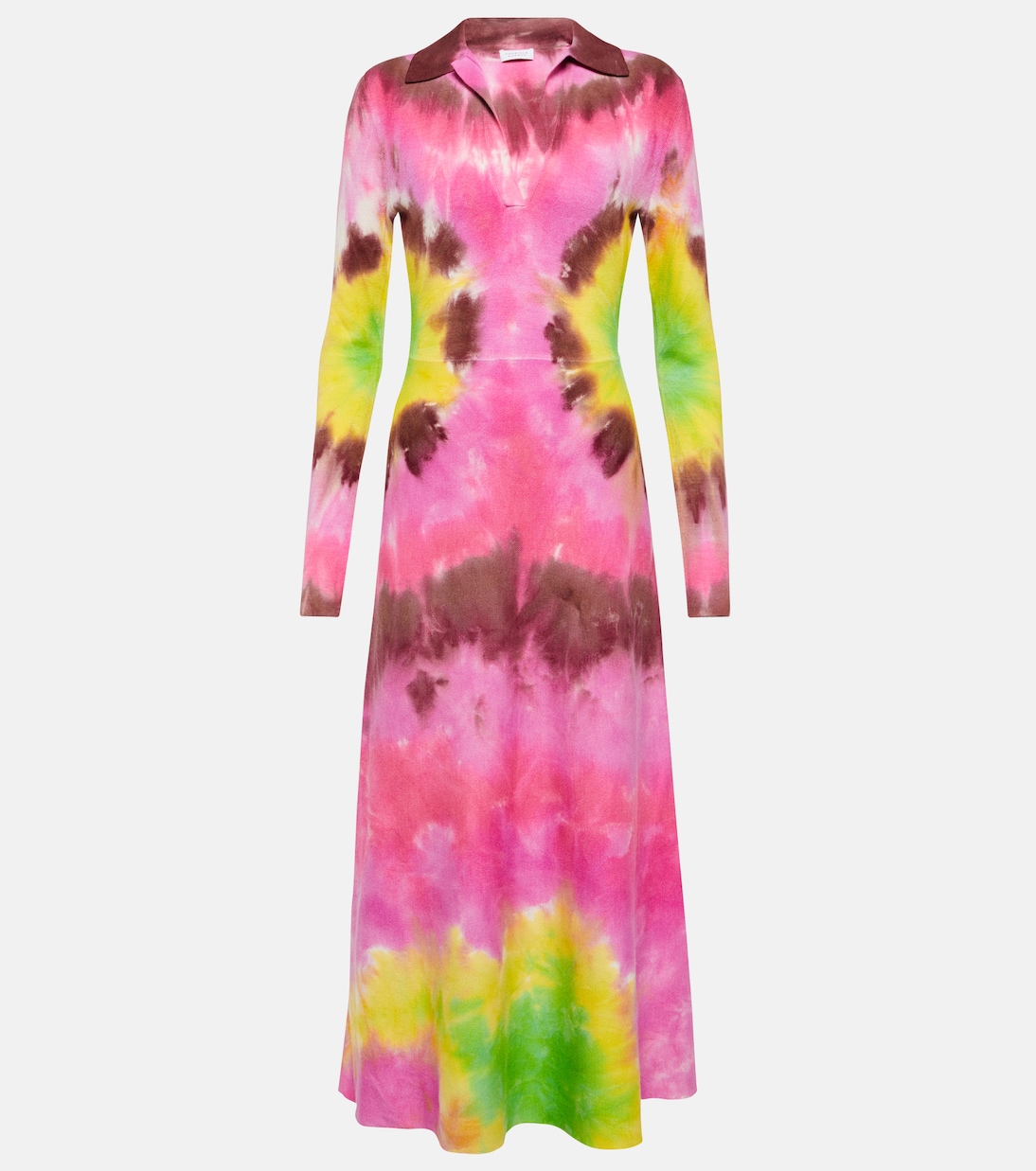 Abito midi tie-dye in cashmere e seta | Gabriela Hearst