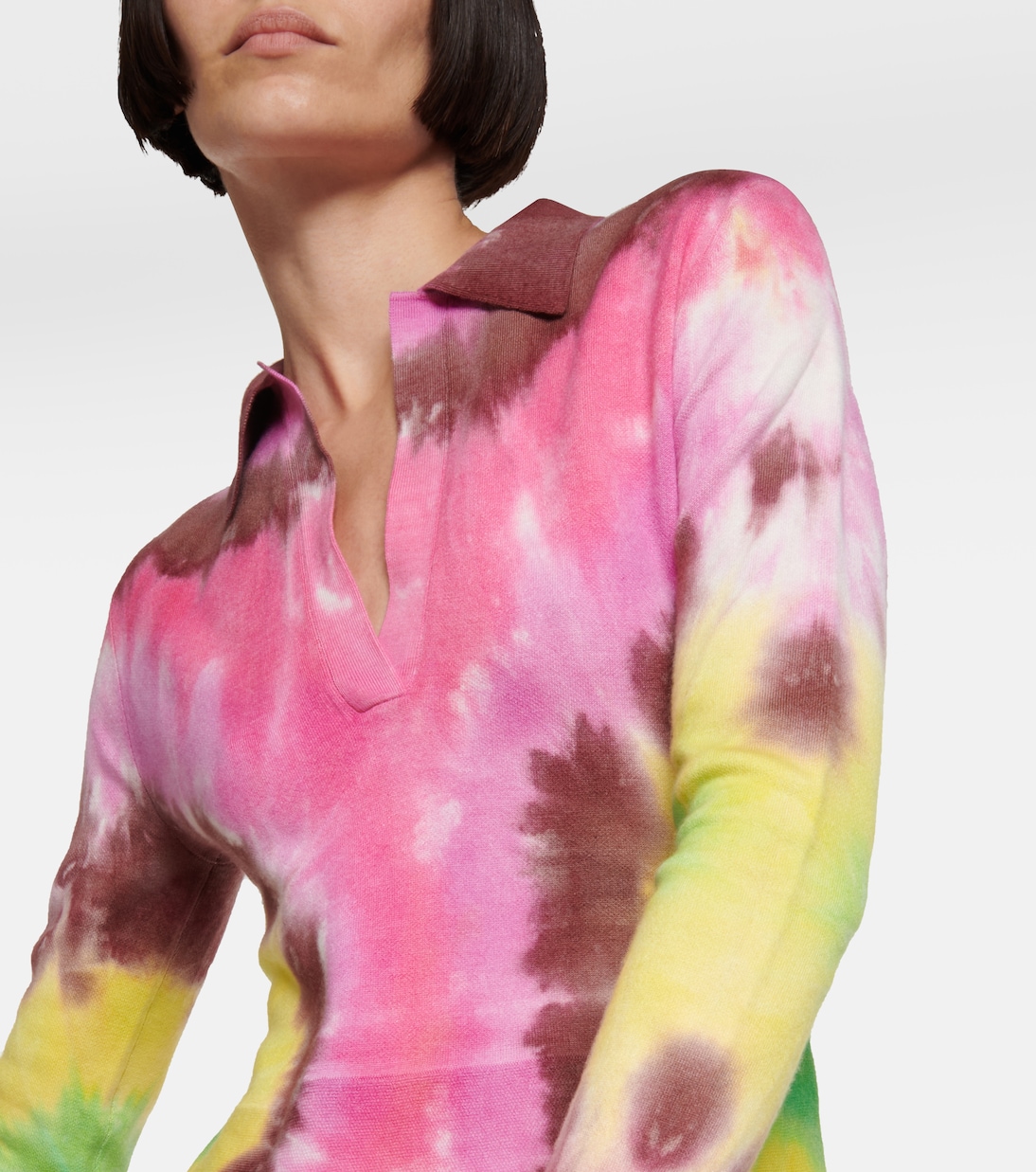 Abito midi tie-dye in cashmere e seta | Gabriela Hearst