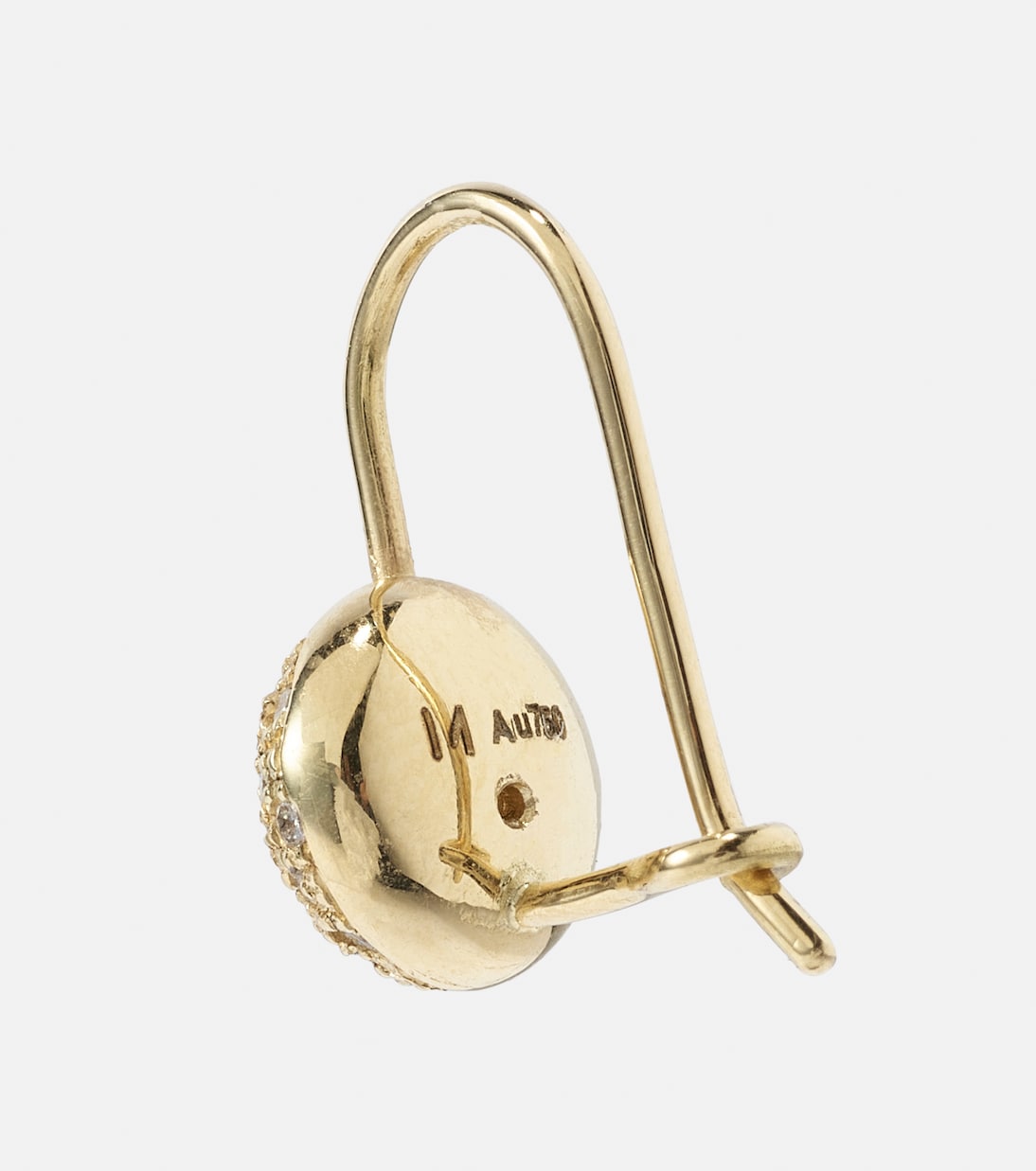 Orecchini in oro 18kt con diamanti di ILEANA MAKRI, eleganti e moderni per giovani trendsetter