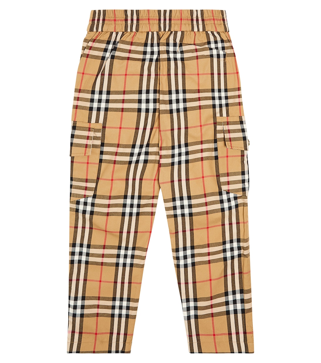 Pantalon cargo Burberry Check en coton | Burberry Kids