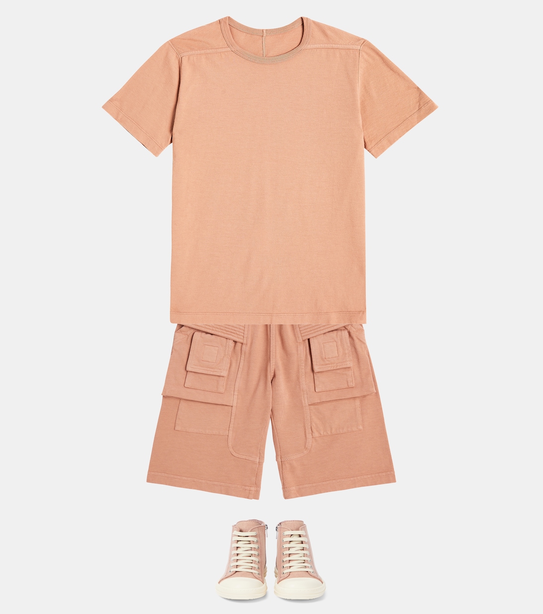T-Shirt Level T aus Baumwoll-Jersey | Rick Owens Kids