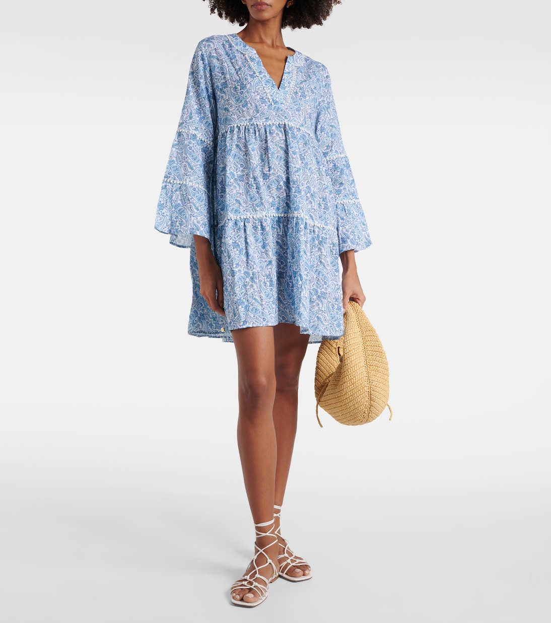 Camps Bay Beach printed cotton kaftan | Heidi Klein