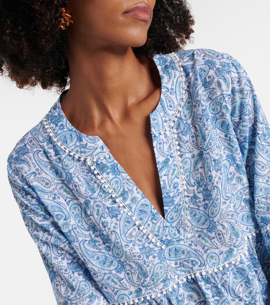 Camps Bay Beach printed cotton kaftan | Heidi Klein