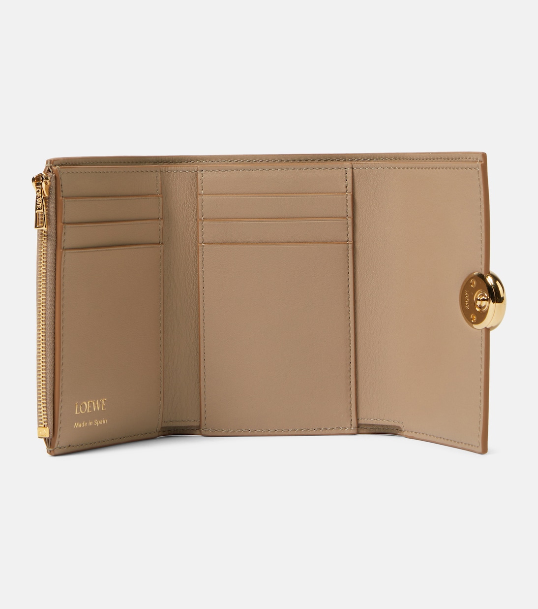 Portafoglio in pelle con logo LOEWE, stile giovane e moderno