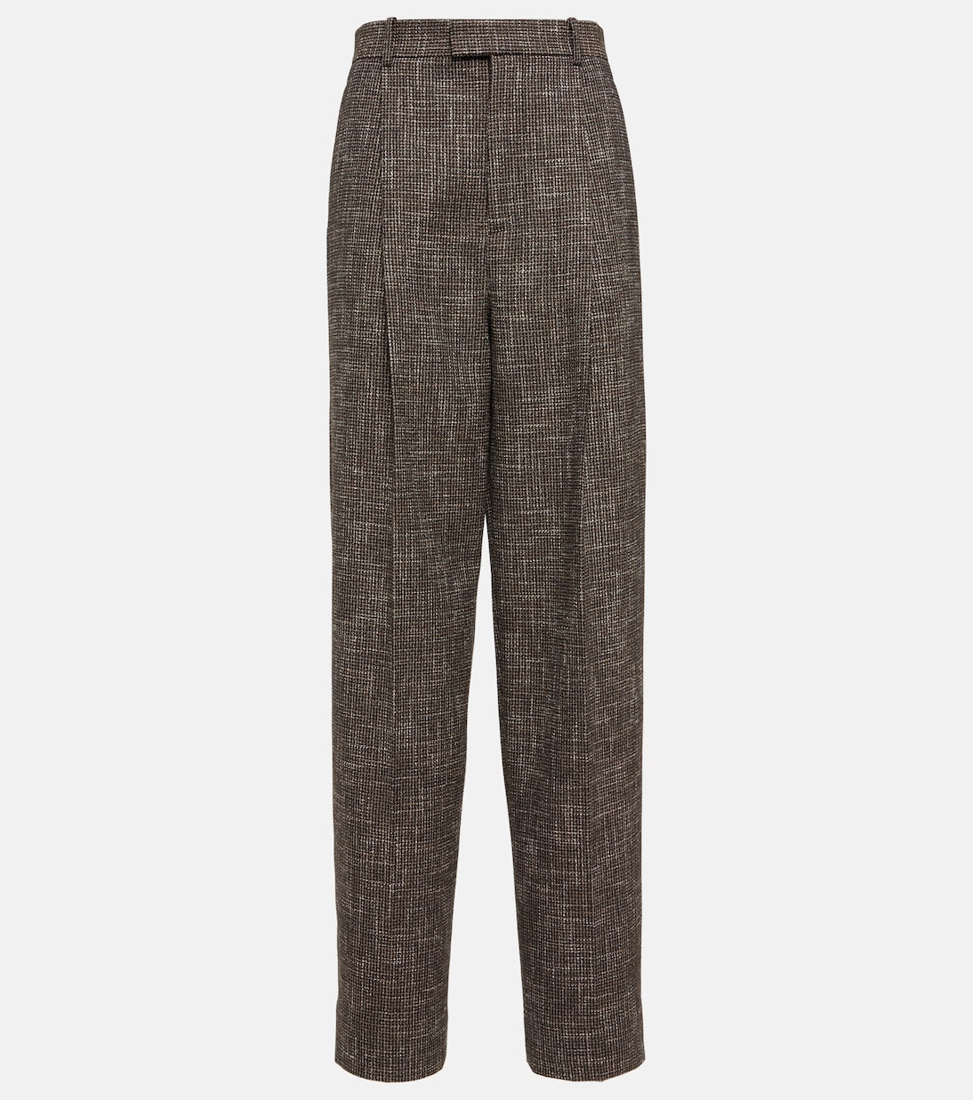 Wool and cotton-blend wide-leg pants | Bottega Veneta