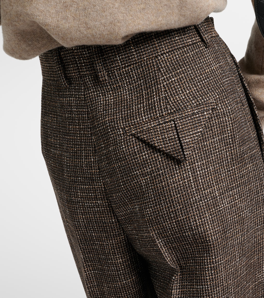Wool and cotton-blend wide-leg pants | Bottega Veneta