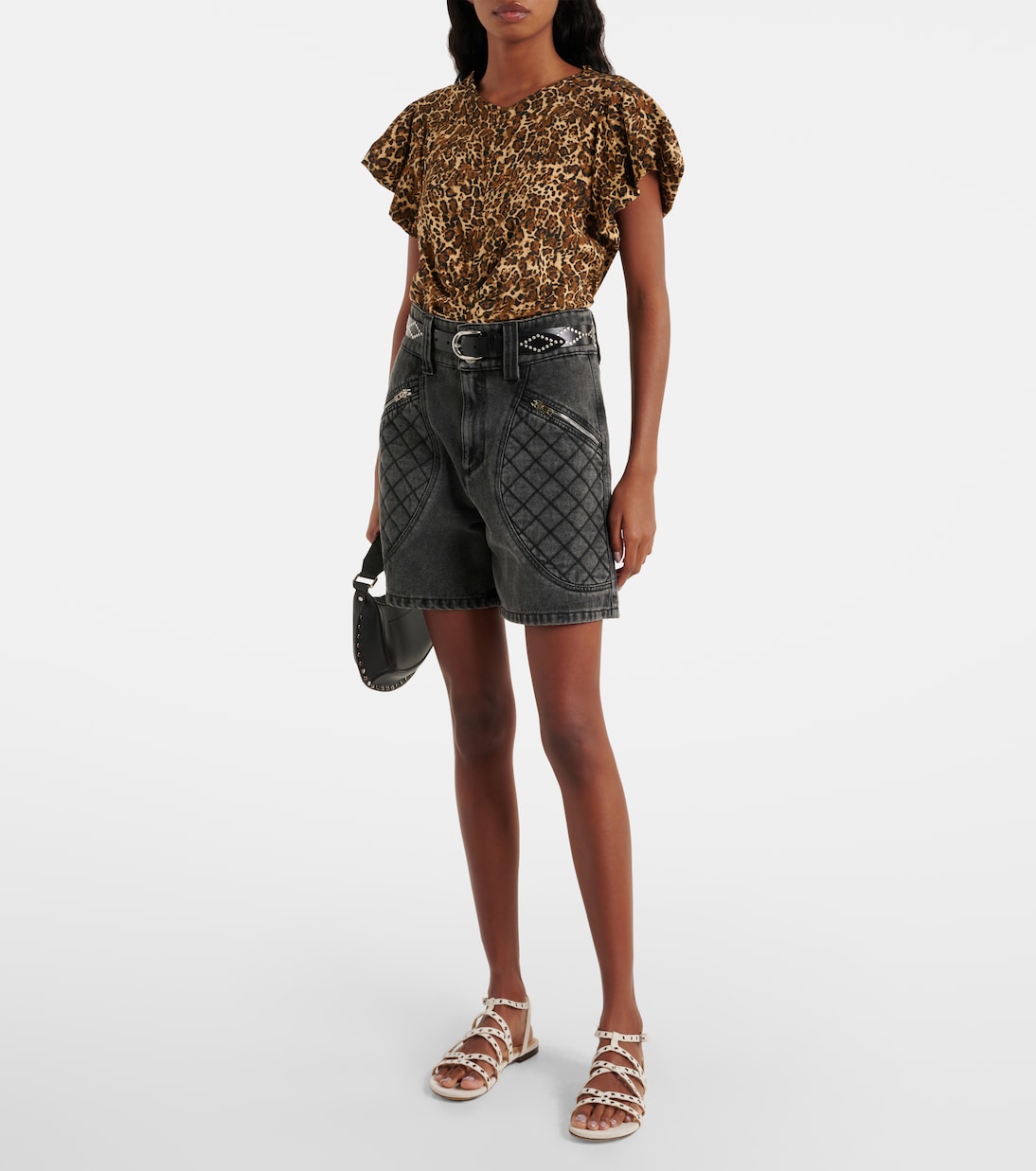 Sandali Lipa in pelle con borchie | Isabel Marant