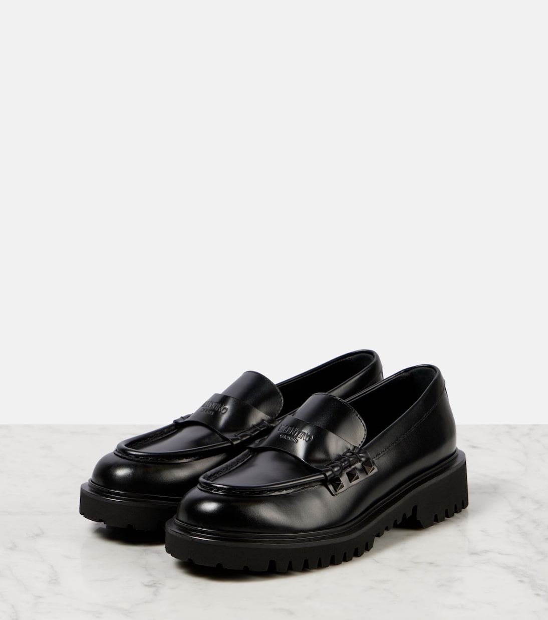 Mocassins Rockstud en cuir | Valentino Garavani