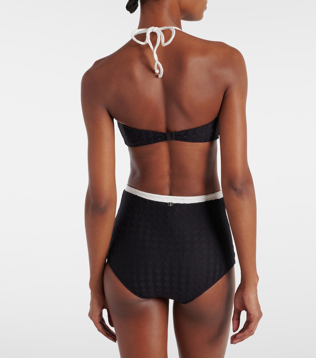 Bikini in jacquard a vita alta | Adriana Degreas