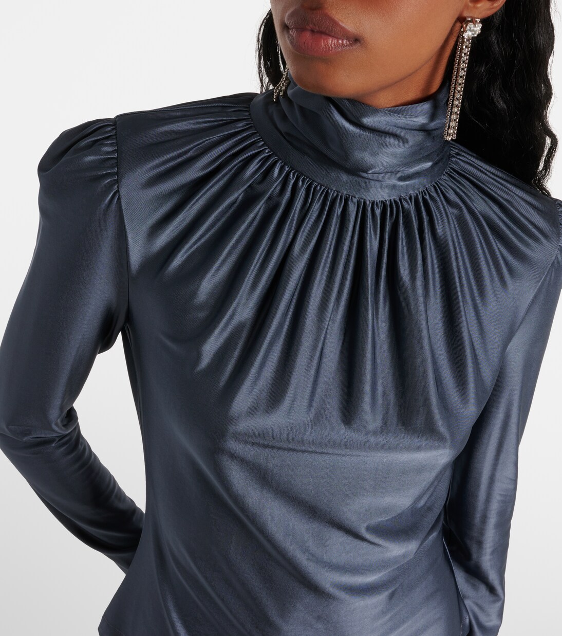 Top fruncido de jersey | Rabanne