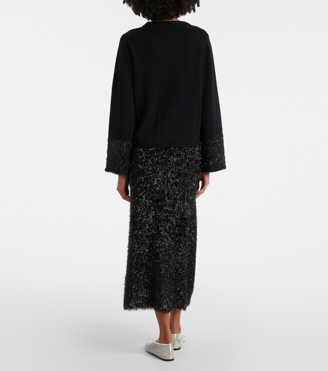 Pullover in maglia con lamé | Jardin des Orangers