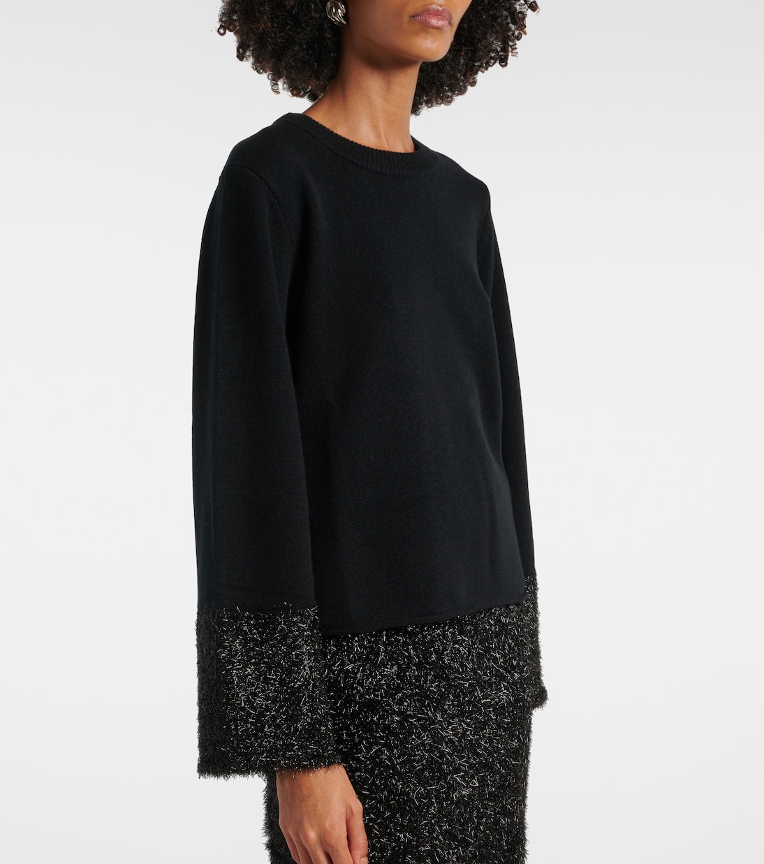 Pullover in maglia con lamé | Jardin des Orangers
