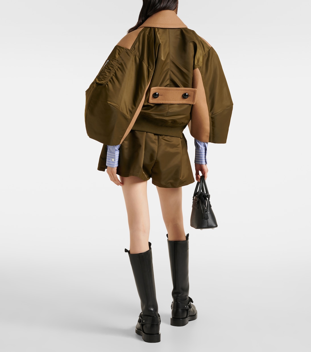 Wool and twill jacket | Sacai