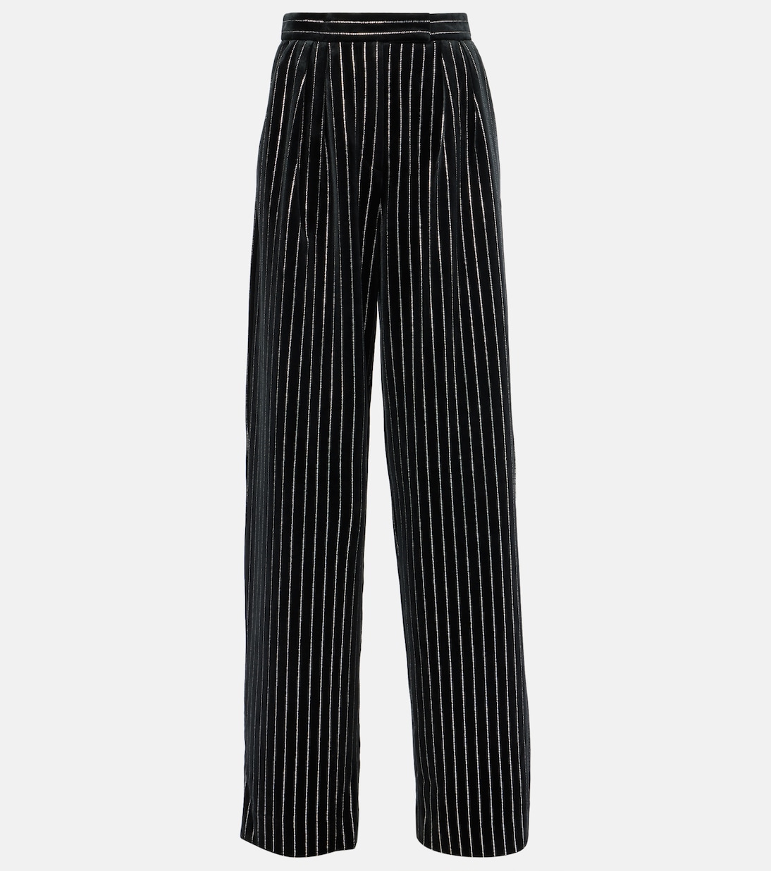Velvet striped pants cheap